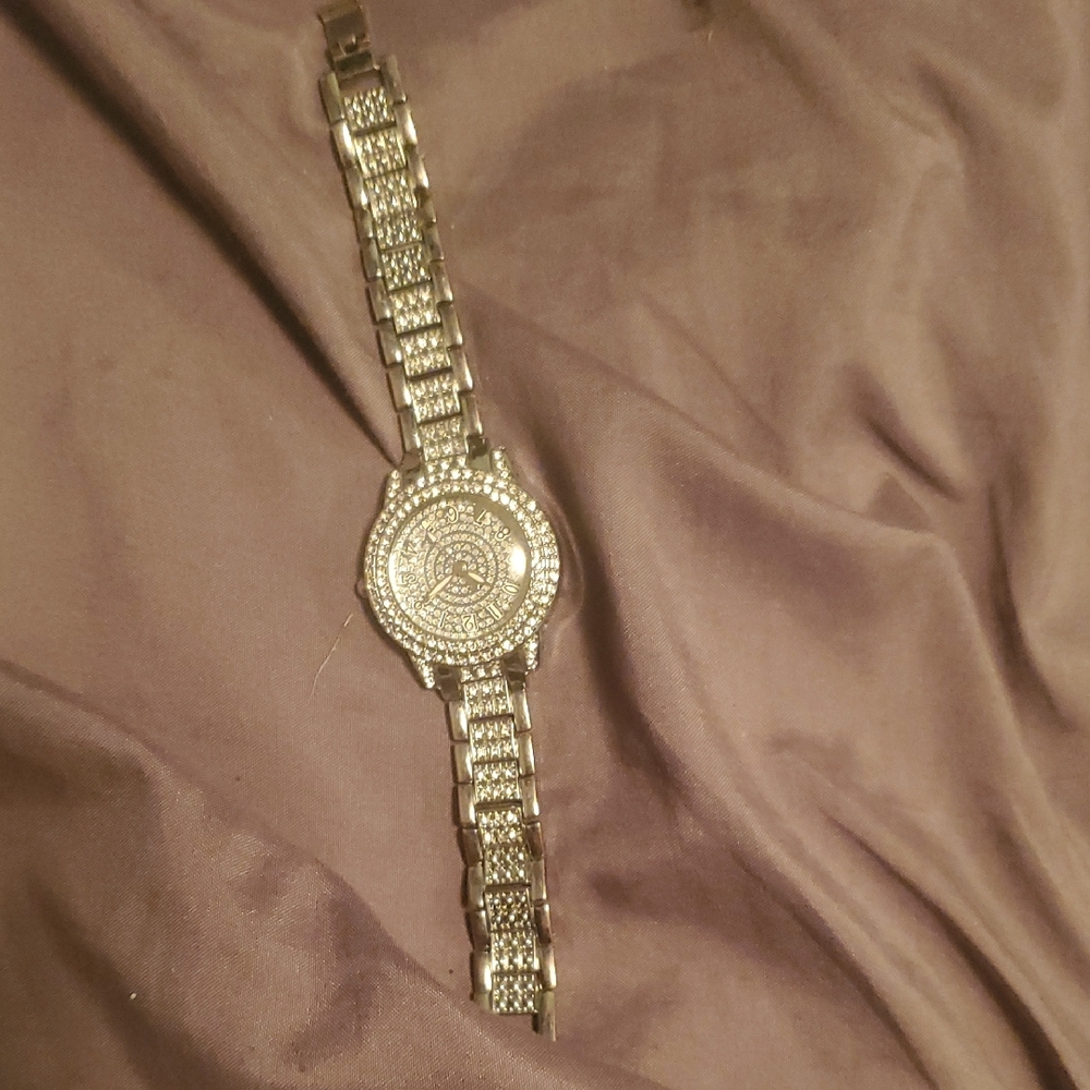 Silver Rhinestone Watch